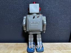 Vintage Tin Toy Robot Space Walkman Silver Electric Toy Showa Retro