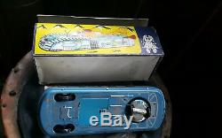 Vintage Tin Toy Space Car Vehicle Holdauto Lemezarugyar Batt. Operated Orig. Box