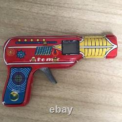 Vintage Tin Toy Space Gun 2Pcs Set Showa Retro Made in Japan