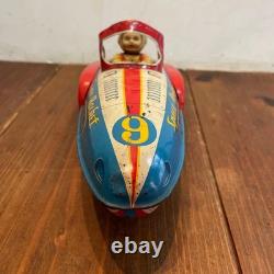 Vintage Tin Toy Space Rocket Collectible from Showa Era Retro Decor Showpiece