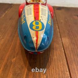 Vintage Tin Toy Space Rocket Collectible from Showa Era Retro Decor Showpiece