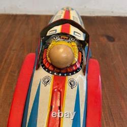 Vintage Tin Toy Space Rocket Collectible from Showa Era Retro Decor Showpiece