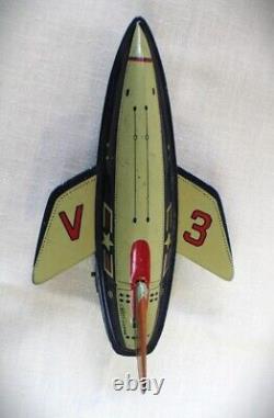 Vintage Tin V3 Rocket Friction by HAJI Made in Japan