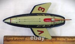 Vintage Tin V3 Rocket Friction by HAJI Made in Japan