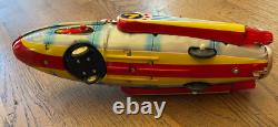 Vintage Tin vintage space toy car 1960s RARE, battery operated works