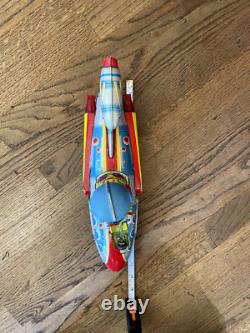 Vintage Tin vintage space toy car 1960s RARE, battery operated works