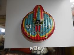 Vintage Tinplate Flying Saucer Space Ship Z-101 Tin Toy Mettoy Rare B838