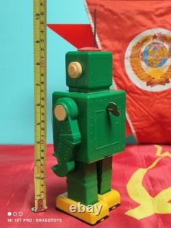 Vintage Toy Robot'pogot' Space Program Soviet Era Cccp Ussr Wind Up + Key Alien