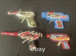 Vintage Toy Space Blaster Lot 4 Different Blasters Japan/China/Korea