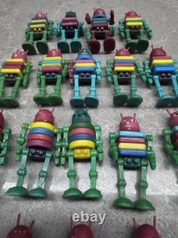 Vintage USSR Mini Robot Toy Collection Lot 24 Space Age Plastic Figures