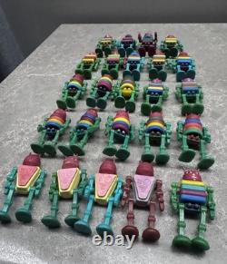 Vintage USSR Mini Robot Toy Collection Lot 24 Space Age Plastic Figures