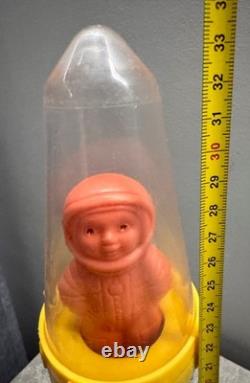 Vintage USSR Rocket Toy Kosmos Futuristic Soviet Space Age Toy