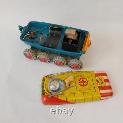 Vintage USSR Space Rover Battery Tin Toy MoonWalker Cosmos Soviet 60s Works