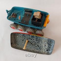 Vintage USSR Space Rover Battery Tin Toy MoonWalker Cosmos Soviet 60s Works