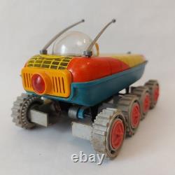 Vintage USSR Space Rover Battery Tin Toy MoonWalker Cosmos Soviet 60s Works