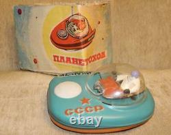 Vintage USSR Space Toy 1960-70's Space Patrol. Working! W. Original Box! IKAR 7E