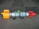Vintage United States Litho Battery Apollo 12 Space Rocket Tin Toy, Japan