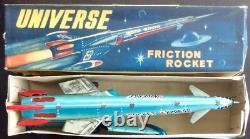 Vintage Universe Rocket Space Toy Friction Tin Toy Vintage Mib China