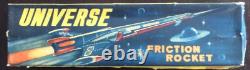 Vintage Universe Rocket Space Toy Friction Tin Toy Vintage Mib China