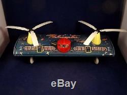 Vintage VERY RARE tin toy SPACE HELICOPTER ME-632 CHINA BATTERY TOY BOXED 1960's