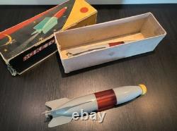 Vintage Very Rare Plastic Toy Space Rocket USSR CCCP With BOX