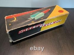 Vintage Very Rare Plastic Toy Space Rocket USSR CCCP With BOX