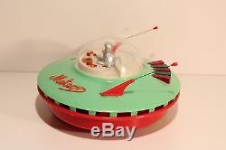 Vintage Very Rare Poland Battery Operated Toy Space Ship Flying Saucermeteor