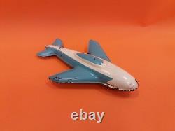 Vintage Very Rare Soviet Ussr Friction Tin Toy Airoplane Aircraft Space Shuttle