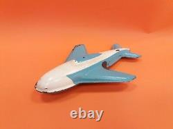 Vintage Very Rare Soviet Ussr Friction Tin Toy Airoplane Aircraft Space Shuttle