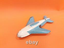 Vintage Very Rare Soviet Ussr Friction Tin Toy Airoplane Aircraft Space Shuttle