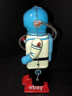 Vintage Wind-up Robot Tin Tom Toy Inter Planet Space Captain Japan Wow 7th Made