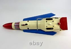 Vintage Wonder-L Space Rocket Japan Battery Powered Toy with Box 1960s Lights Work