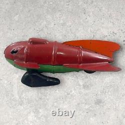 Vintage Wyandotte Buck Rogers Pressed Steel Rocket Toy Collectible