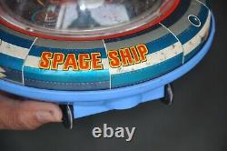 Vintage X-5 Space Ship MT Trademark Battery Litho Tin Toy, Japan