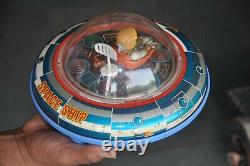 Vintage X-5 Space Ship MT Trademark Battery Litho Tin Toy, Japan