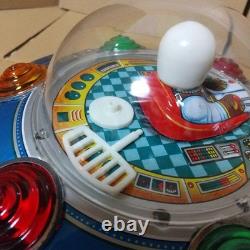 Vintage X-7 SPACE SHIP UFO High Mecha Series TIN Toy Masudaya Working From Japan