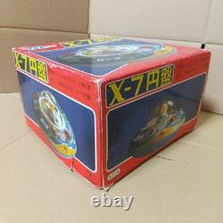Vintage X-7 SPACE SHIP UFO High Mecha Series TIN Toy Masudaya Working From Japan