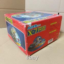 Vintage X-7 SPACE SHIP UFO High Mecha Series TIN Toy Masudaya Working From Japan