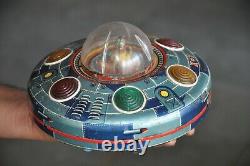 Vintage X 7 Space Explorer MT Trademark Battery Litho Tin Toy, Japan