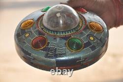 Vintage X-7 Space Explorer Ship MT Trademark Battery Litho Tin Toy, Japan