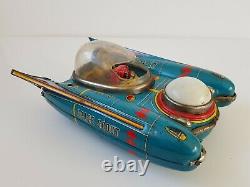 Vintage Yanoman Space Scout S-17 battery operated tin space toy Japan, spares