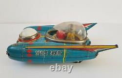 Vintage Yanoman Space Scout S-17 battery operated tin space toy Japan, spares
