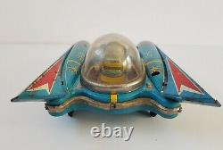 Vintage Yanoman Space Scout S-17 battery operated tin space toy Japan, spares