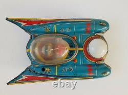 Vintage Yanoman Space Scout S-17 battery operated tin space toy Japan, spares