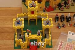 Vintage Yellow Castle 6075 Lego like 375 box, sticker sheet, instructions