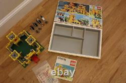 Vintage Yellow Castle 6075 Lego like 375 box, sticker sheet, instructions