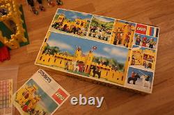 Vintage Yellow Castle 6075 Lego like 375 box, sticker sheet, instructions