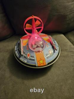 Vintage Yonezawa Battery Operated Space Patrol 2019 Flying Saucer