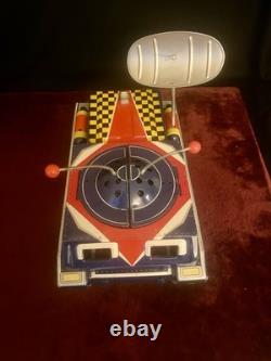 Vintage Yonezawa Japan X-11 Space Patrol Tin Battery Operated Tank (It Runs!)