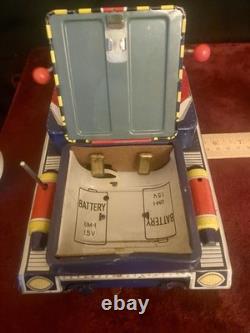 Vintage Yonezawa Japan X-11 Space Patrol Tin Battery Operated Tank (It Runs!)